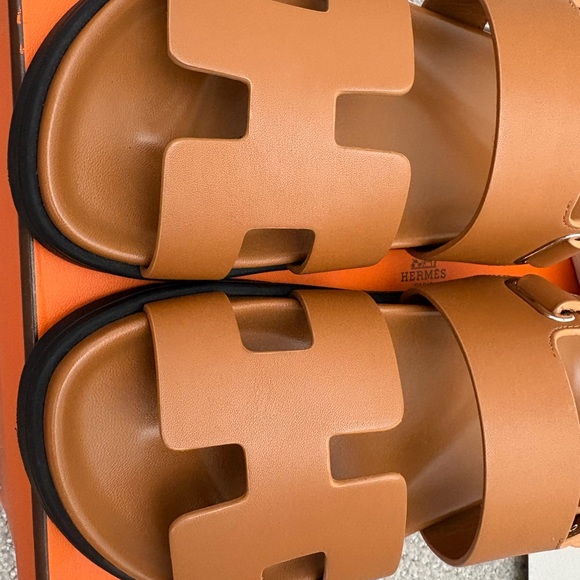 Authentic Hermes takara chypre gold Sandals 36 - Picture 3 of 13